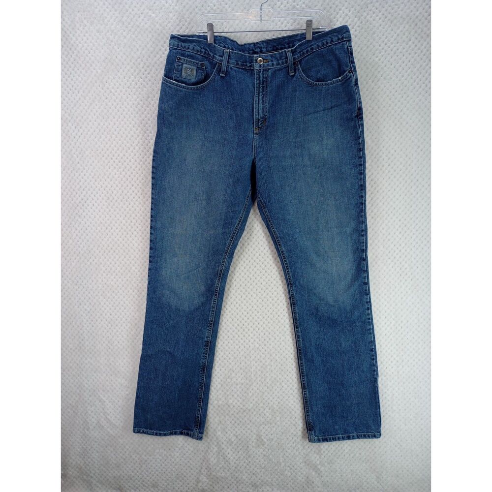 Cinch Men's 40x36 Silver Label Slim Fit Jeans Medium Wash *READ*